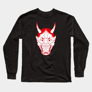 Oni mask Japanese Tattoo Demon Long Sleeve T-Shirt